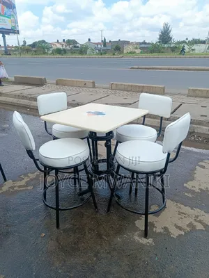 Restaurant Set, Cream White and Black 