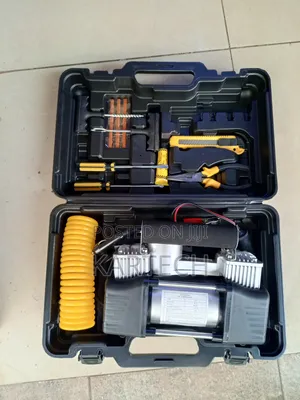 Portable Air Compressor and Tire Repair Kit