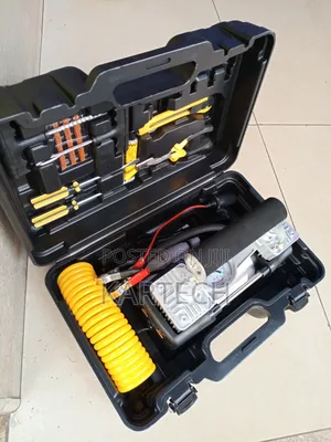 Double Air Compressor and Tire Repair Kit