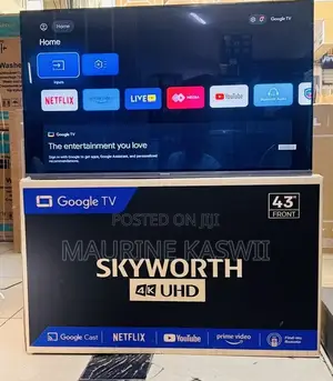 Skyworth 43 “ Uhd Google (2025)Frameless