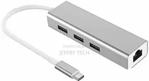 Type C 3.1 for Rj45 Ethernet Lan Adapter Cable With 3 Ports