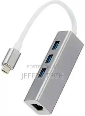 Techut Type C 3.1 for Rj45 Ethernet Lan Adapter Cable With )