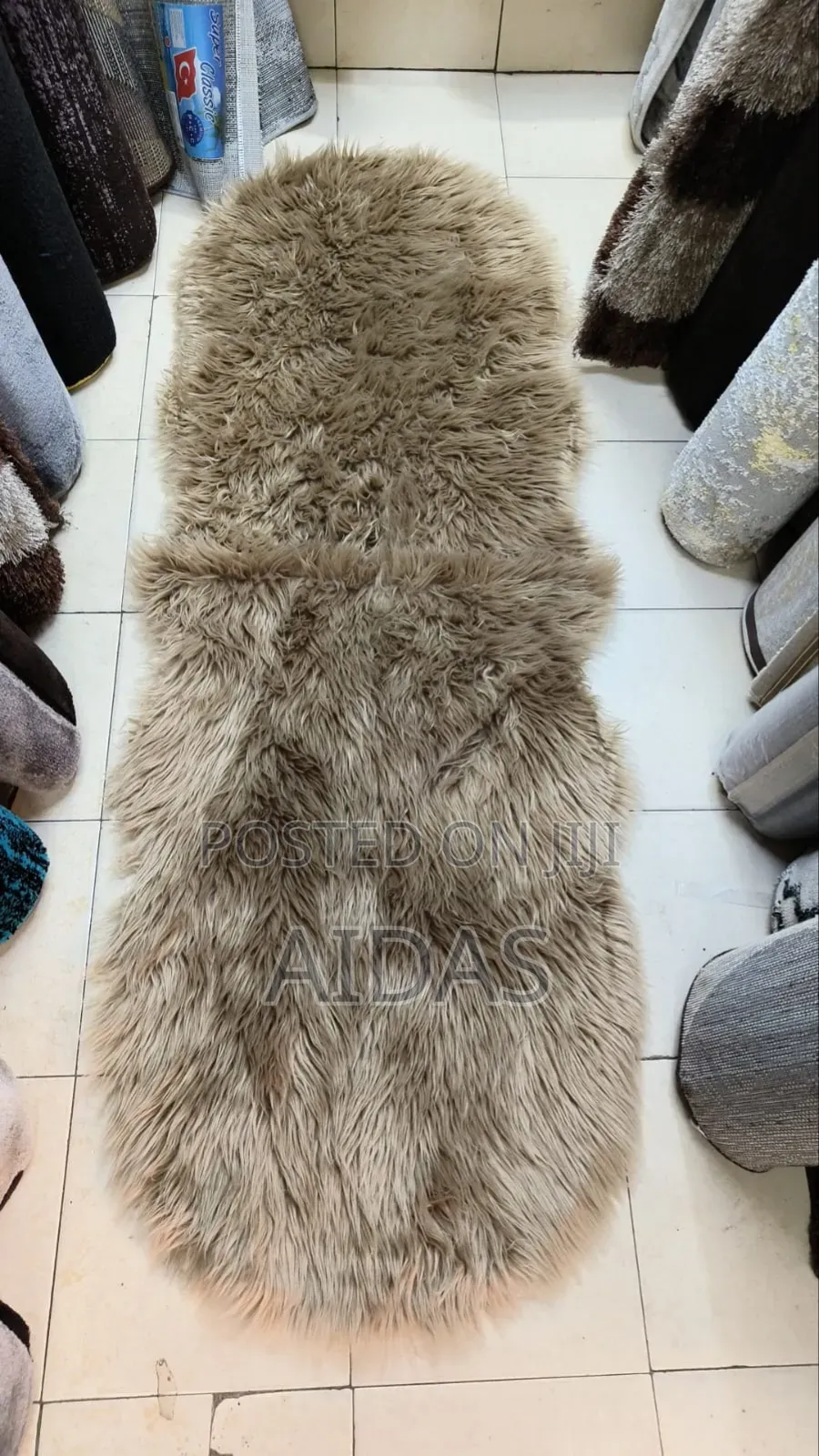 Fox Fur Bedside Mat