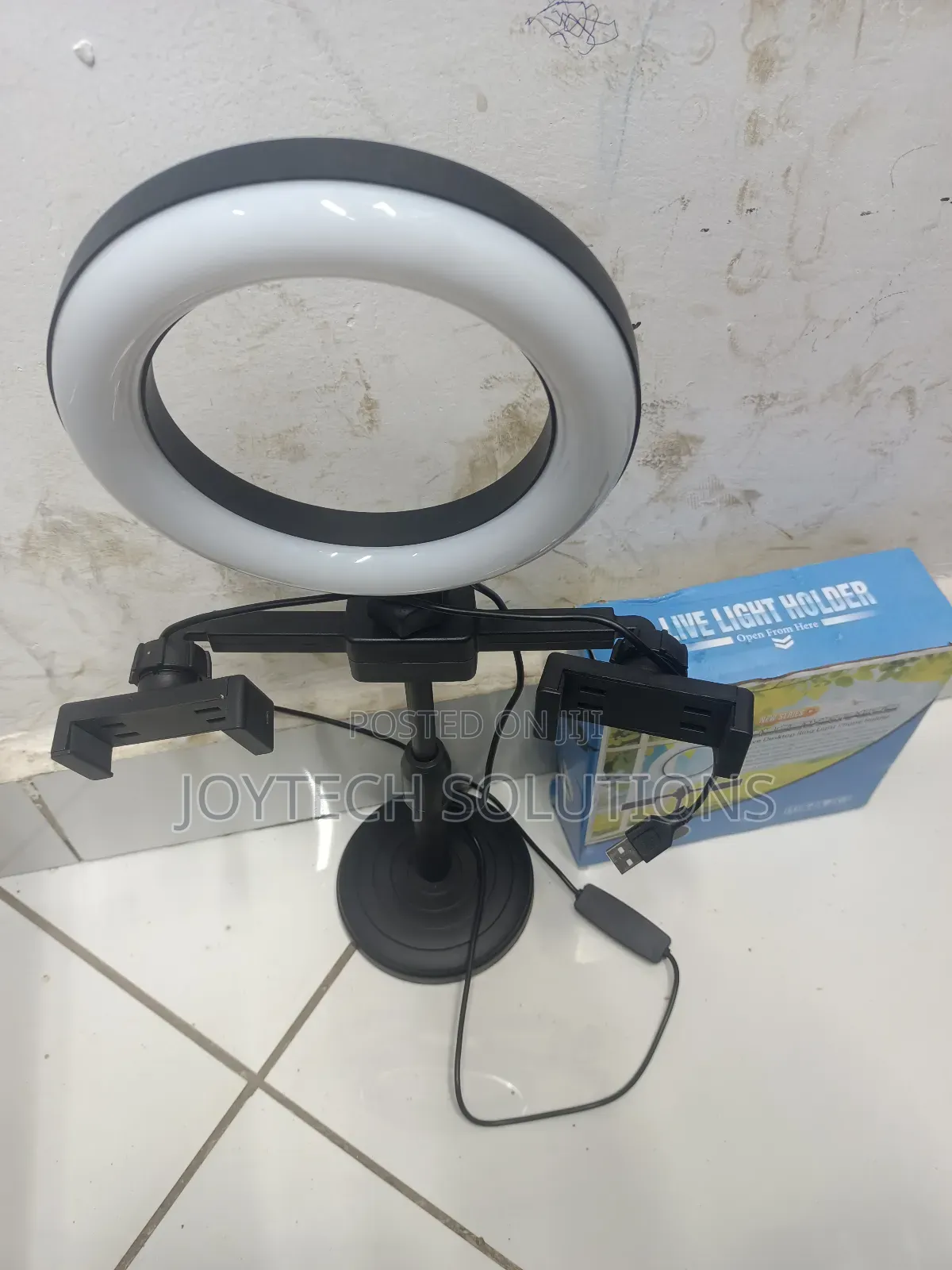 Mini Ring Light With 2 Phone Holders
