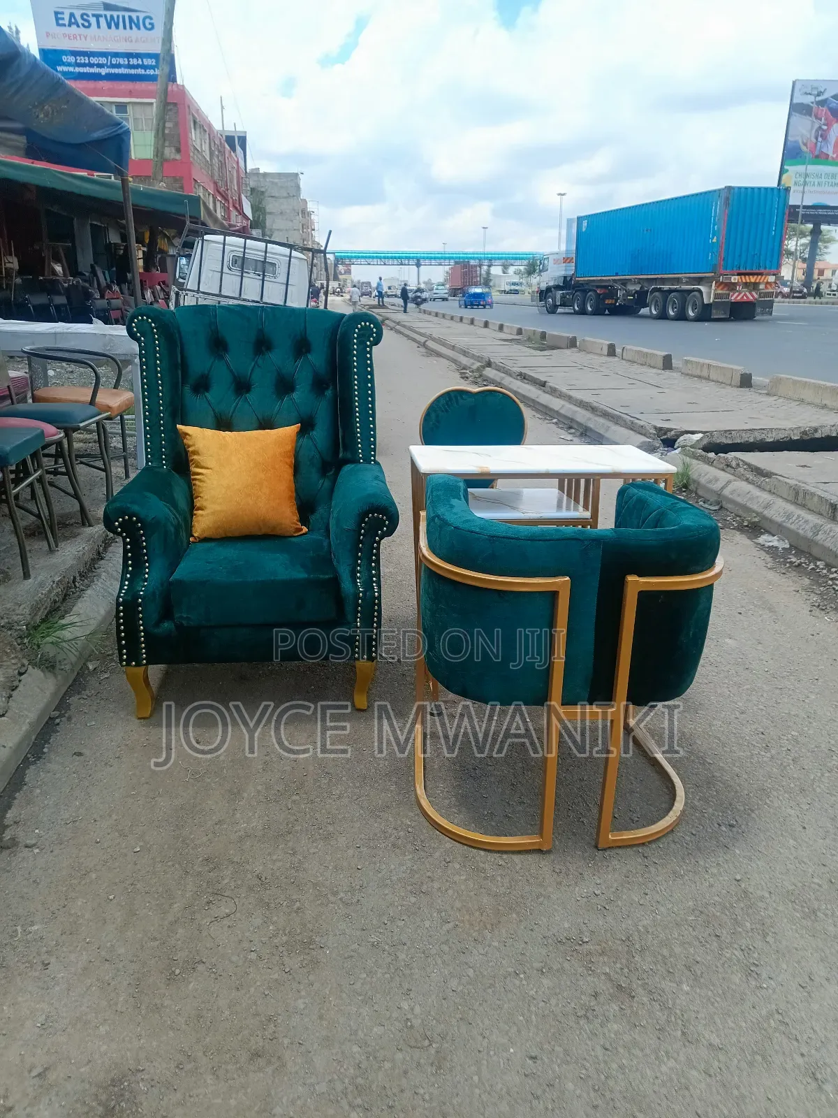 Pedicure Seat, Manicure Set, Jungle Green