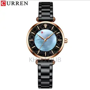 Curren Black Pattern Queen Watch Curren— Blue Face Watch