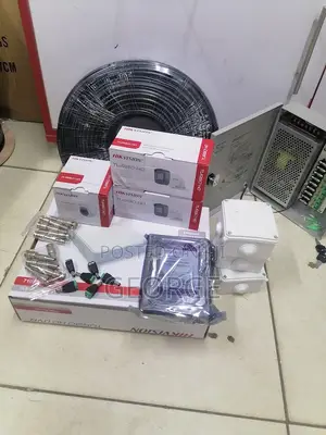 4 CCTV Camera Hikvision Camera 4 Set Cameras 1080p
