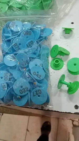 100pcs Ear Tags for Livestock With Numbers - Round Ear Tags