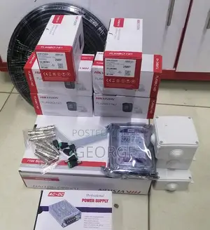 6 Hikvision 1080p Full Hd CCTV Cameras Complete Kit