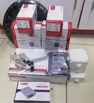 Hikvision Hot Sale 6 CCTV Cameras Complete Package Kit