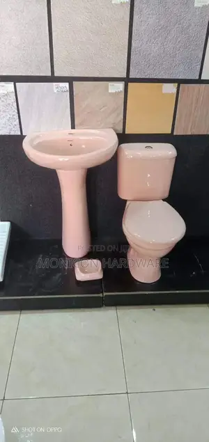 Toilet Ceramic Pink