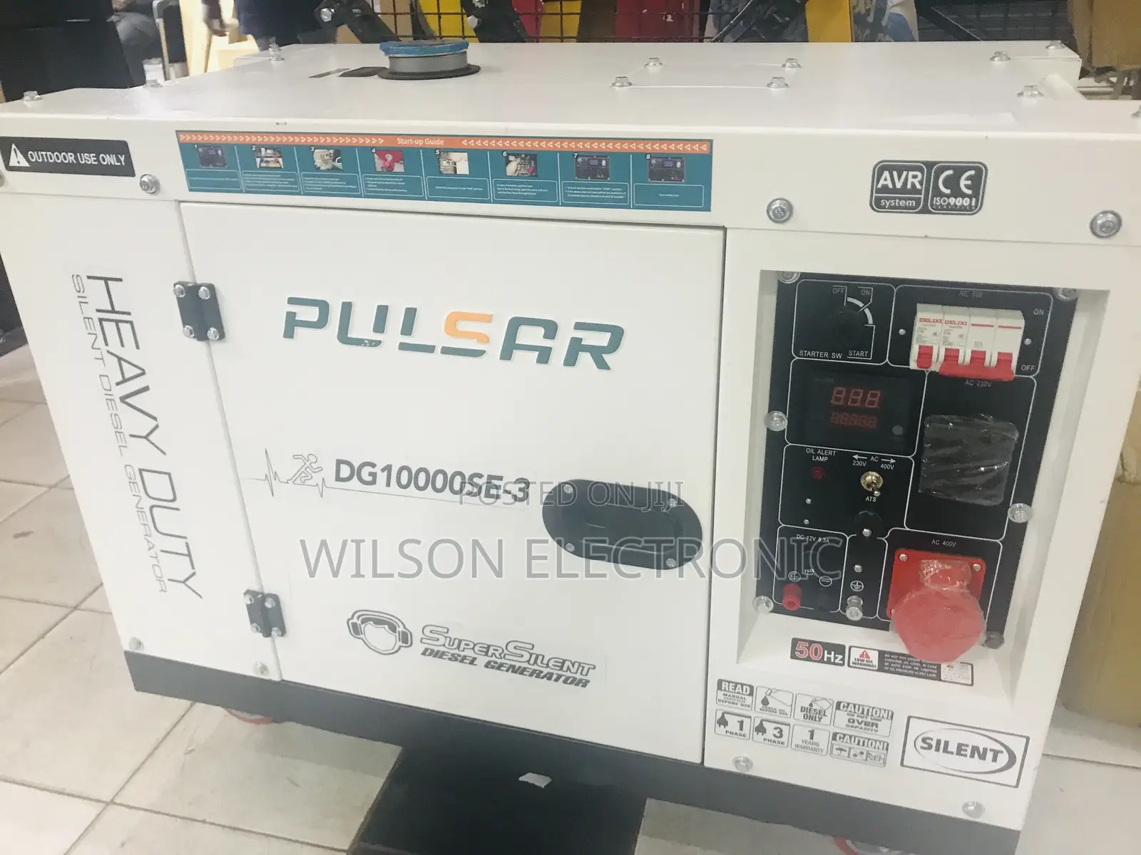 Pulsar Silent Generator. 10kva