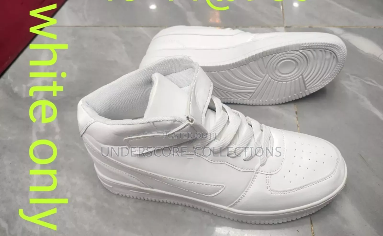 White High Cut Shoes