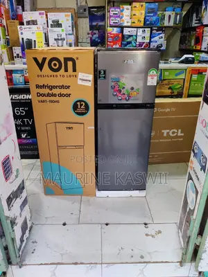 Von 138litres Double Door Fridge
