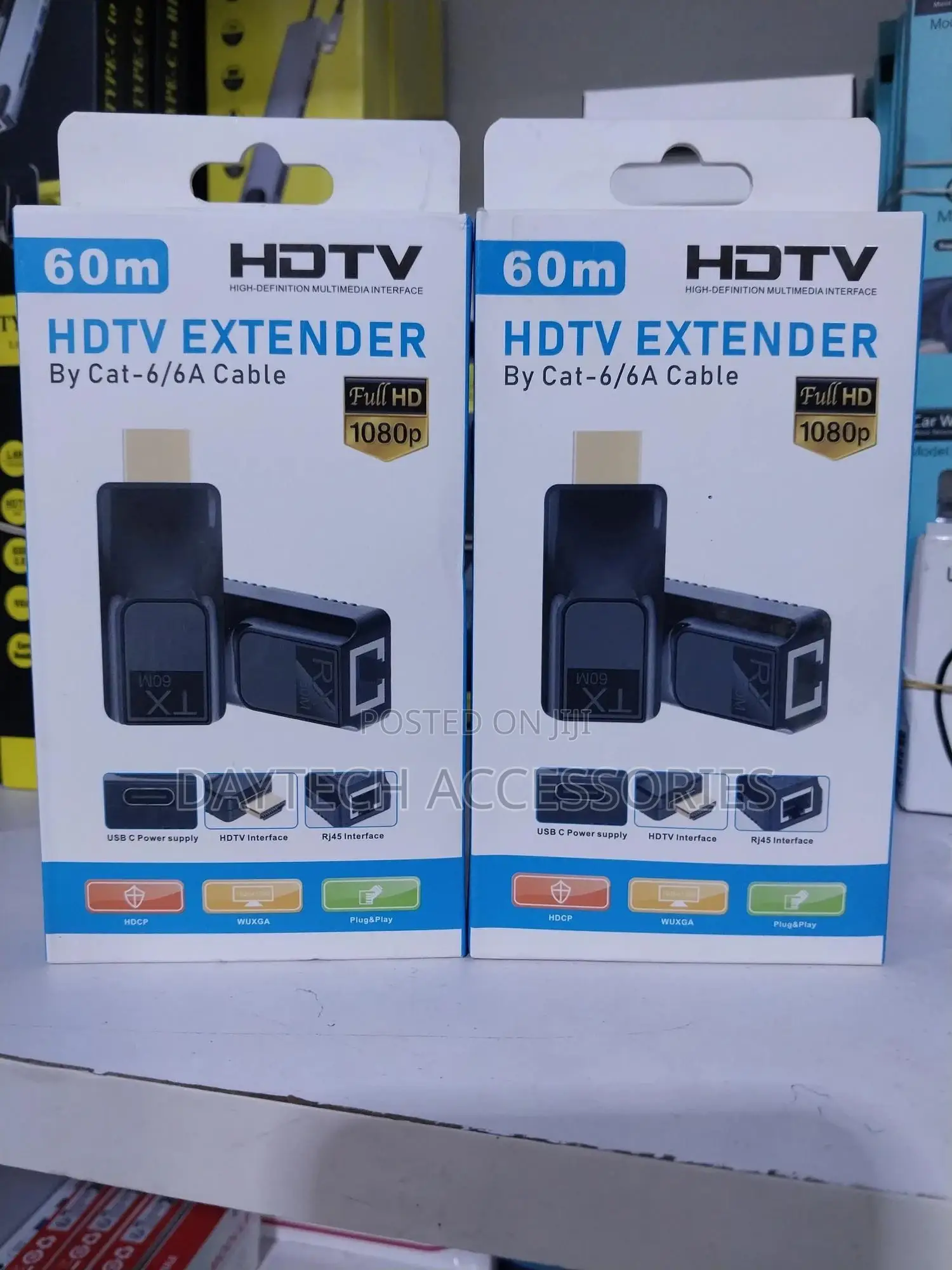 Hdmi Extender 60m Video 1080p Over Cat5 Cat6 Ethernet Cable