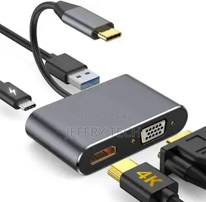 Artek 4 in 1 Hdmi, Vga, Type C Usb 3.0 Converter Chargi