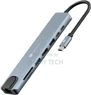 Portronics Mport 8 Usb-C Hub, 8 Port, Hdmi, Ethernet, Usb, C