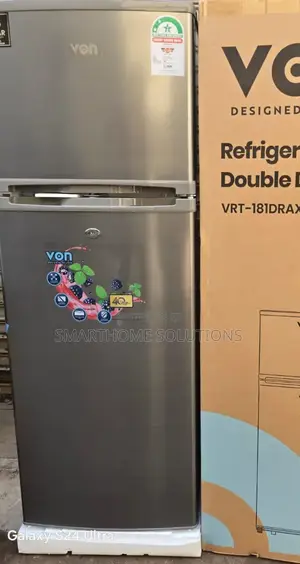 Von Double Door Fridge 181 Liters Refrigerator VRT/181l