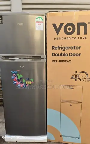 Von 2 Door Fridge 181 Liters Refrigerator VRT/181l