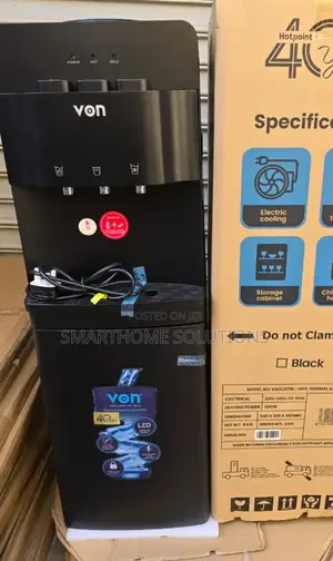 Black Von Hot ,Normal and Cold 3 Taps Dispenser Vn-3