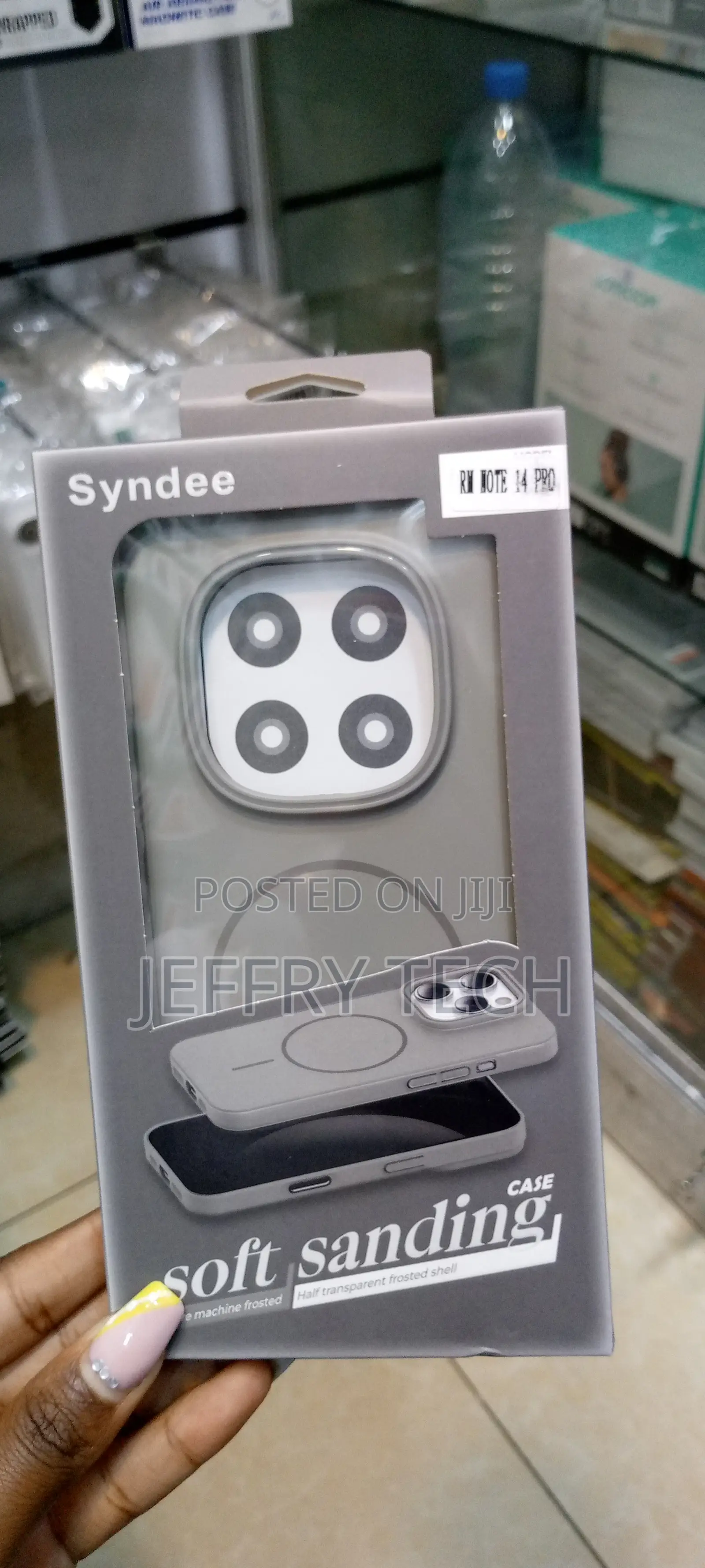 Syndee Redmi Note 14 Gray Magsafe Frosted Shockproof Case