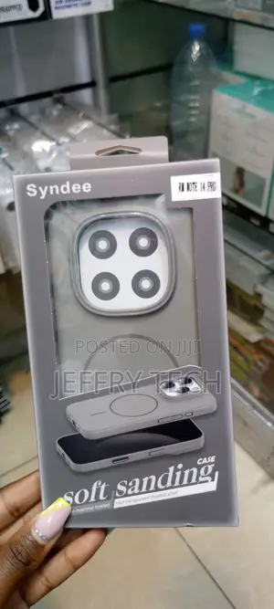 Syndee Redmi Note 14 Gray Magsafe Frosted Shockproof Case