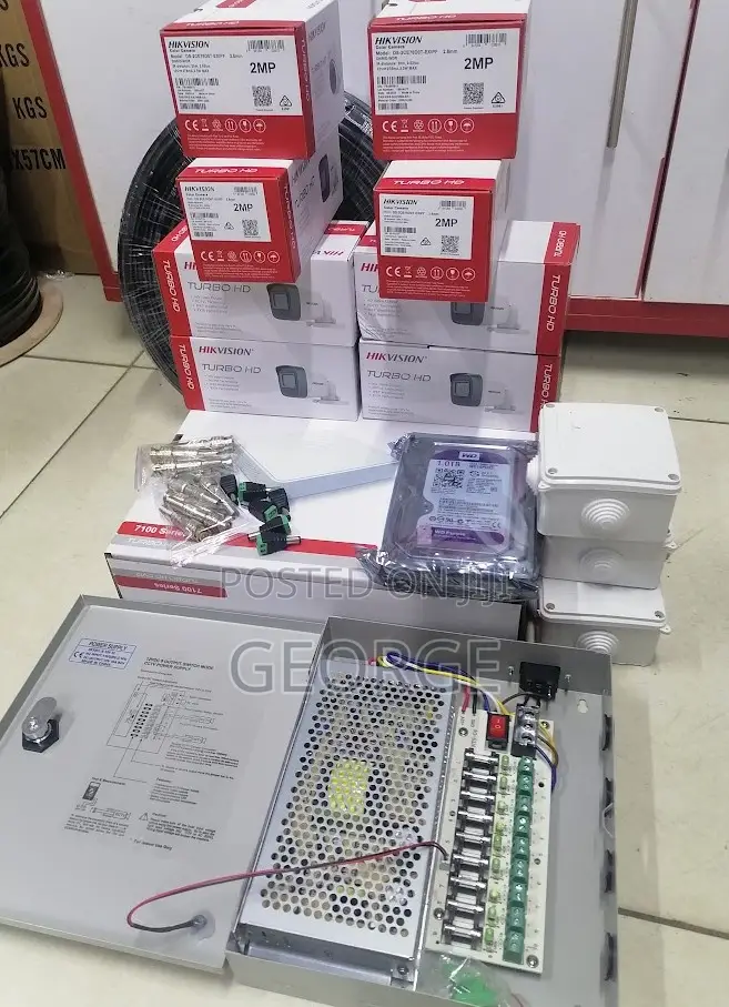 8 Hikvision 1080p 2mp Complete CCTV Cameras System Pack