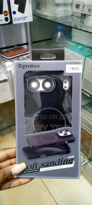 Oneplus Nord 4 Magsafe Syndee Soft Sanding Back Case-Black