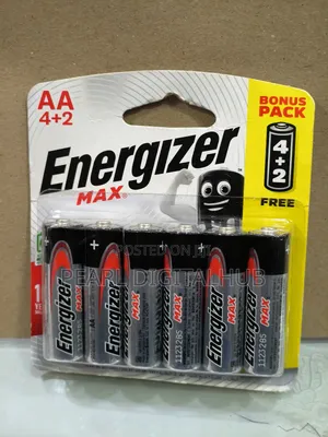 6 Pack Energizer Max Aa 1.5v Alkaline Battery