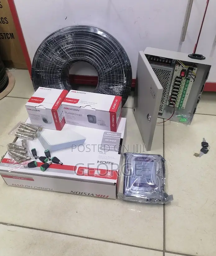 `Original` Hikvision Two 4channels CCTV 2 Cameras