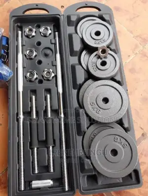 Chrome 50kgs Adjustable Dumbells