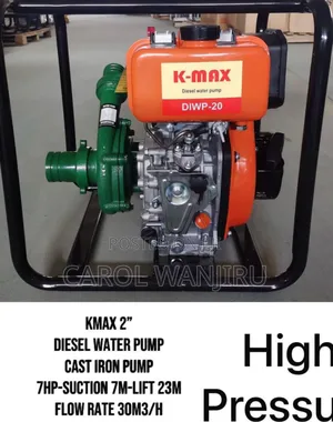 2" Diesel Water Pump Cast Iron 7hp High Pressure Diesel Pump