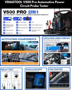 V500 Pro Advanced Automotive Power Circuit Probe Tester