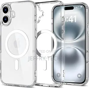 Transparent Magnetic Cover for Apple iPhone 16 Plus 6.7 Inc