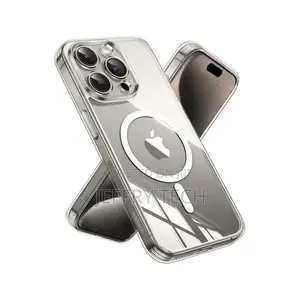 iPhone 15 Pro Magsafe Case Clear, N52 Stronger Magnets, Shoc