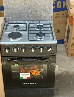 60*60 Globalstar 3+1 Standing Cooker + Electric Oven Gc3