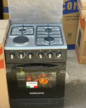 60*60 Globalstar 3+1 Standing Gas Cooker, Electric Oven Gc3