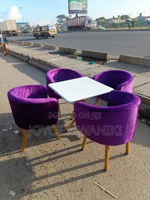 Vip Restaurant Set With Purple Seats 