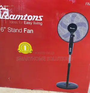 Ramtons Rm/572 - Black Econo Standing Fan - 3 Speed R/16"