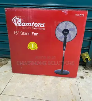 Ramtons Black Econo Standing Fan - 3 Speed R/16"