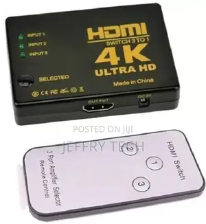 Balrama 3 Way Hdmi Switch 3x1 With Remote Control 3 Port HDM