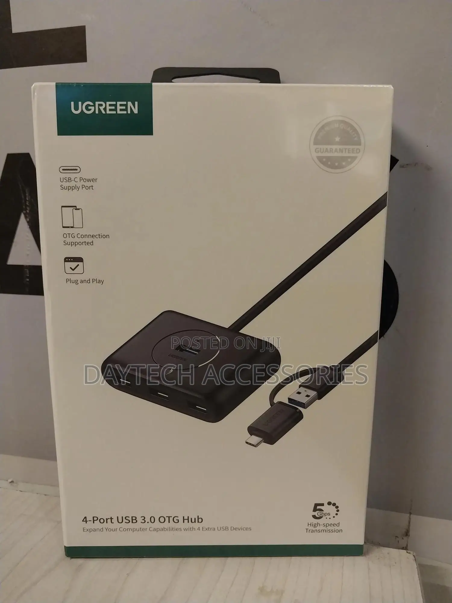 Ugreen 4-Port Usb3.0 Hub Usb-C Usb-a 2-in-1 Interface 1m