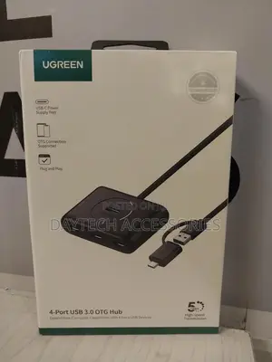 Ugreen 4-Port Usb3.0 Hub Usb-C Usb-a 2-in-1 Interface 1m