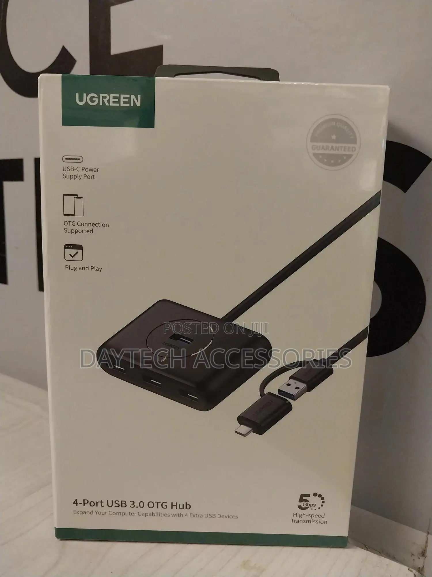 Ugreen 4-Port Usb3.0 Hub Usb-C Usb-a 2-in-1 Interface 1m