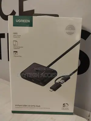 Ugreen 4-Port Usb3.0 Hub Usb-C Usb-a 2-in-1 Interface 1m