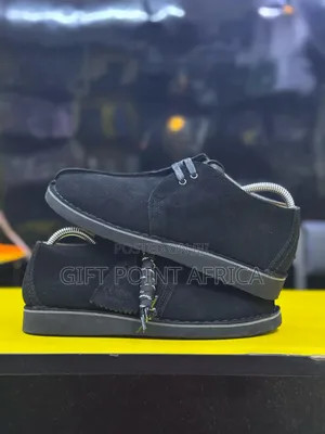 New Clarks Desert Trek Black Suede Leather Bank Robber