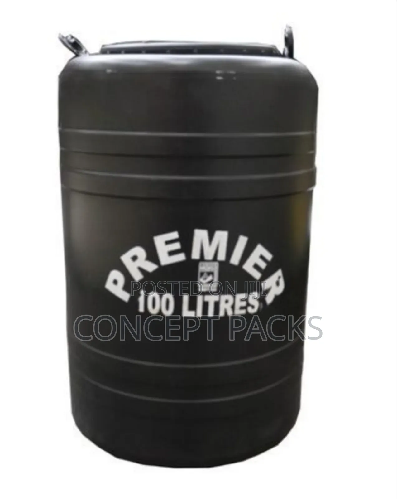 Premier Water Storage Barrel-Drum 100l- Black