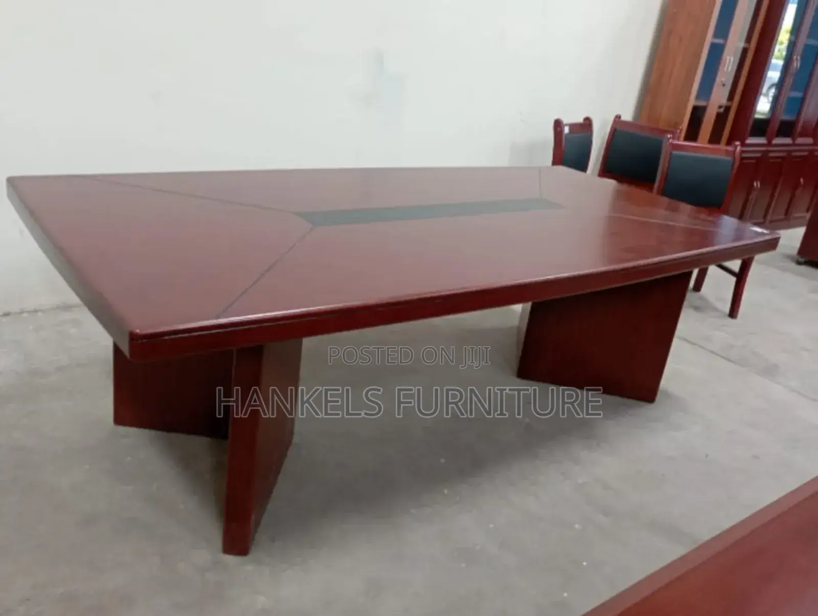 2.4m Executive Red Brown Boardroom