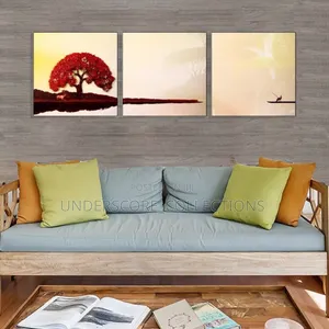 Red Tree Decorative Wall Art