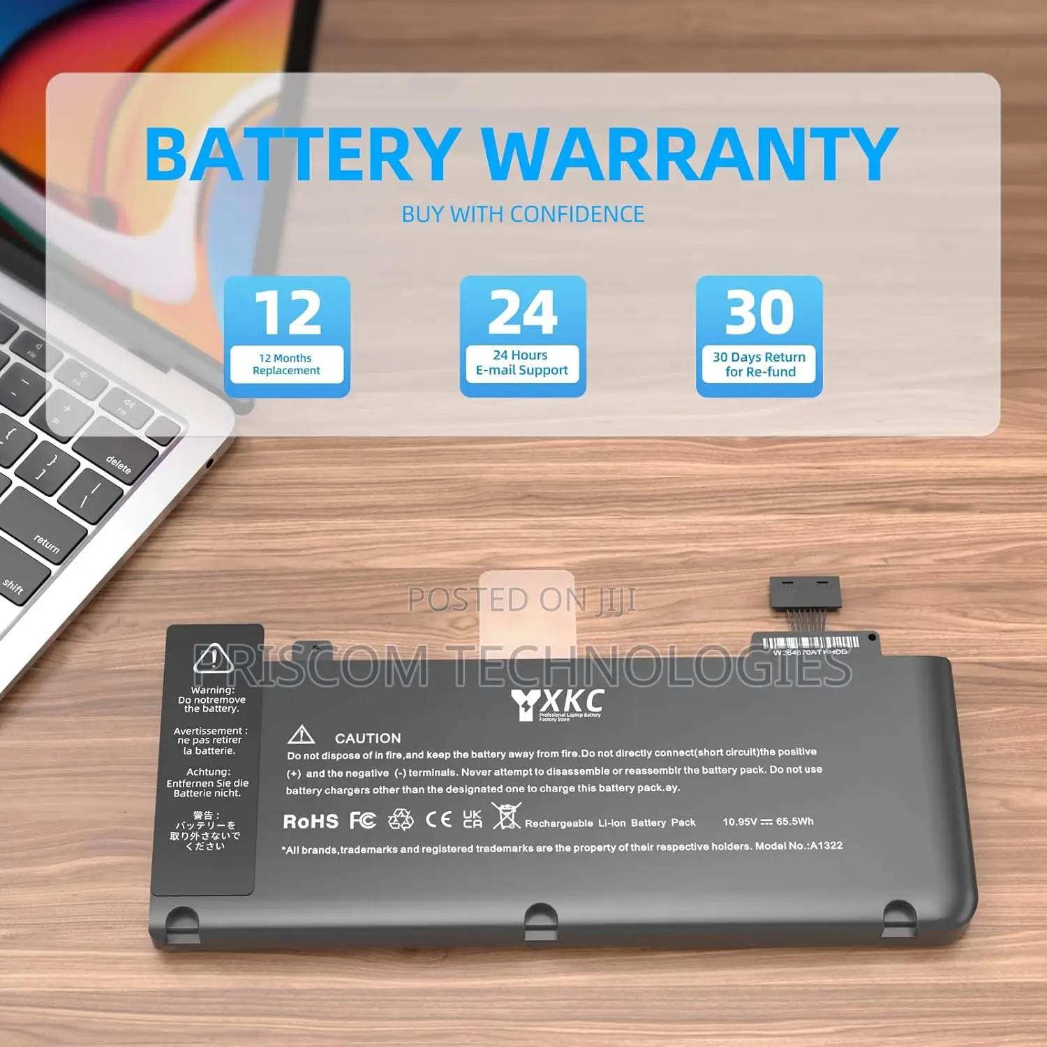 Apple Macbook Battery - With Warranty